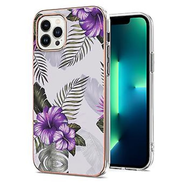Elektroplettert TPU-etui for iPhone 15 Pro Max (Lilla)
