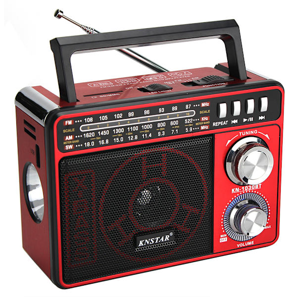KN-1030BT AM FM -radio, kannettava seinään kytkettävä radio, jossa on toiminto