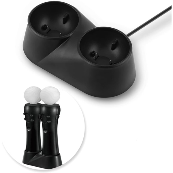 PS4-kontrollerladdare, Dual Playstation 4 snabbladdningsstation VR-dockningsstativ Mini-fjärrkontroll