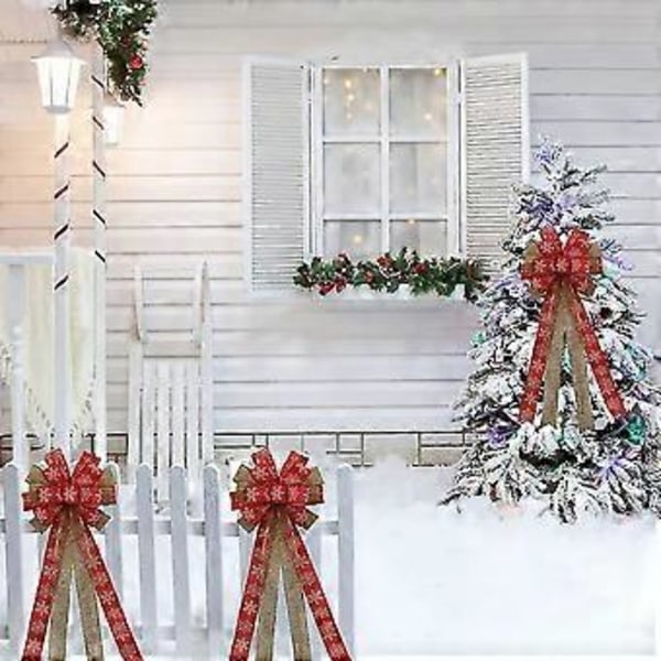 Julgransstjärna, stor snöflinga julgransrosett
