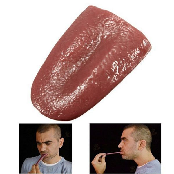 2A Magisk Trick Prank Tunge Falsk Tunge Plastik Falsk Scene Show Legetøj, April Fools Dag Rekvisitter