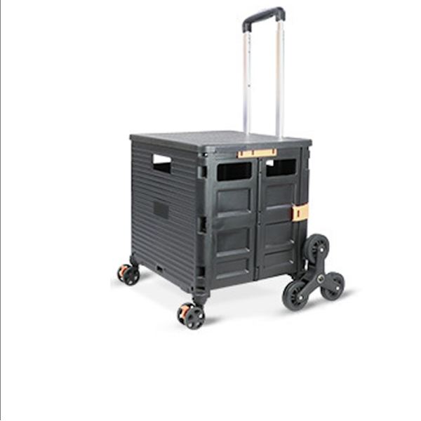 Sammenklappelig med hjul, 54L/45KG Multifunktionel og holdbar stor kapacitet Utility Cart med Teleskop