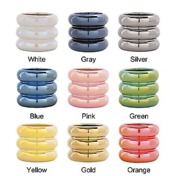 Kampanj NY 4,3-tums Blomkruka med Dräneringshål Keramisk Kruka, Liten Bubbeldesign Keramisk Planteringskruka för Hem- och Kontorsinredning (Orange)