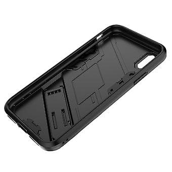 PC + TPU iskunkestävä kotelo iPhone X / XS:lle (Valkoinen)