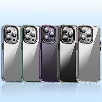 Glas Telefon Cover til iPhone 14 Pro (Blå)