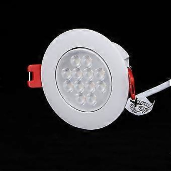 220V Vit Enkel Rund Lampa Trådlös Bluetooth LED Smart Spotlight för Sovrum Vardagsrum