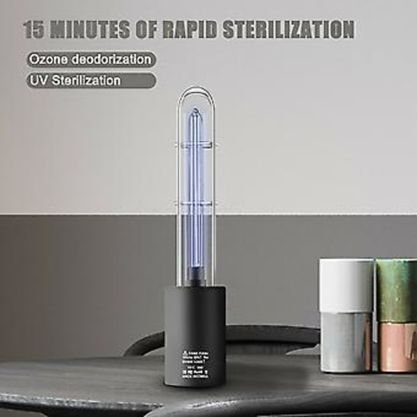 Bärbar Steriliseringslampa Desinfektion Bakteriedödande Ozon 10000h Uppladdningsbar( )