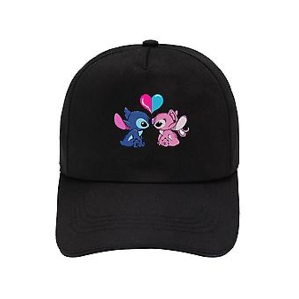 Disney Lilo & Stitch Tryckt Baseballkeps för Barn, Vuxna, Män, Kvinnor, Pojkar, Flickor, Cartoon, Sommar, Justerbar Solskydd, Julgåva (2)