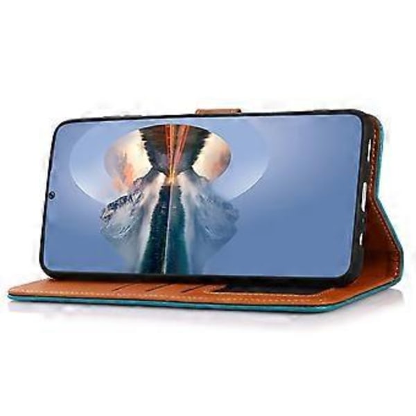 KHAZNEH Til Sony Xperia 5 V Ko-læder Tekstur Læder Stativ Telefonetui Stødsikkert Pengepung Cover