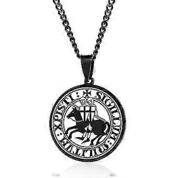 Sigill av Baphomet inverterad pentagram hängsmycke halsband för män satanisk