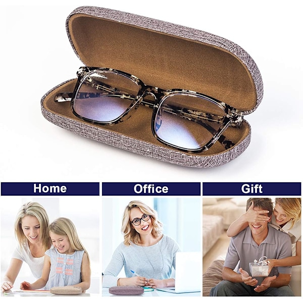 Hård skal fällbara glasögonfodral, unisex bärbar glasögonhållare b