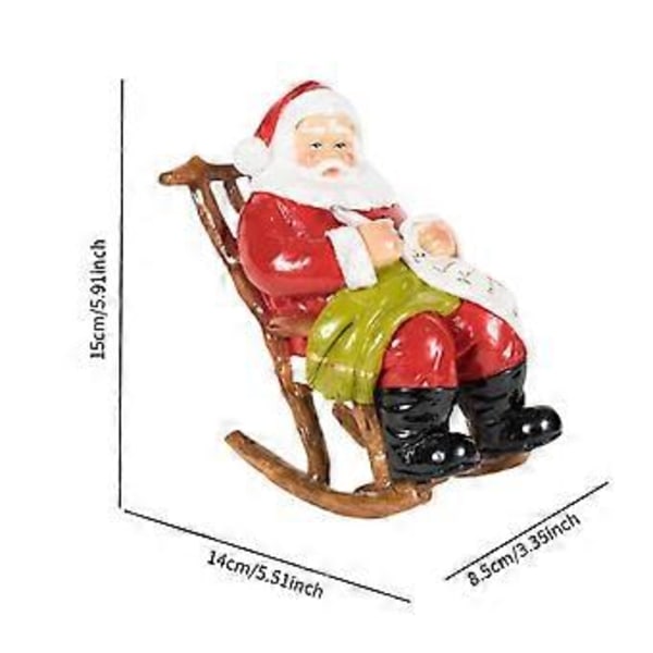 Jultomte Staty Julfestfigur för Inflyttningsfest Skåp Öppen Spis
