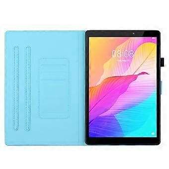 Färgad Ritning PU-fodral för iPad Pro 11 2024 (Panda)