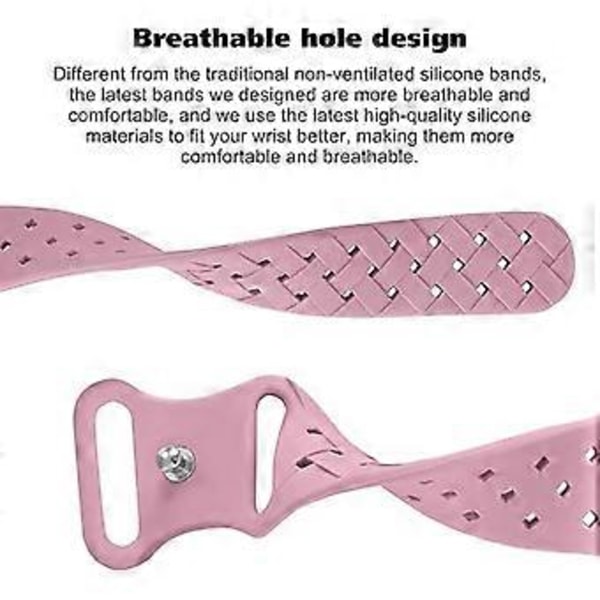 Silicone vævet urrem kompatibel med Apple Watch 38mm 40mm 41mm 42mm 44mm 45mm 49mm, udskiftningsrem til sport, åndbar, kanelpulver