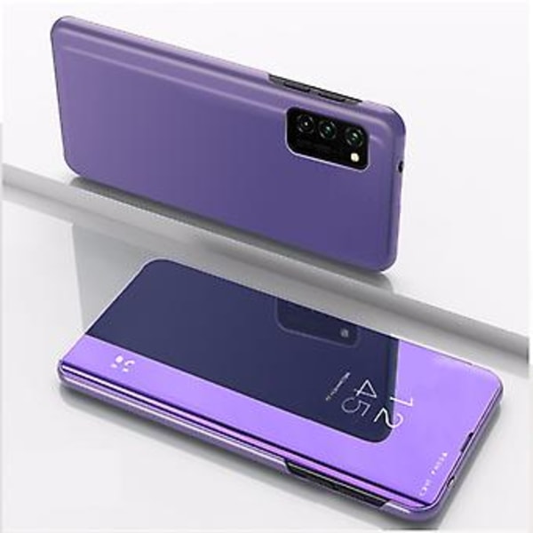 For Samsung Galaxy S20 FE 5G Forgyldt Spejl Etui (Lilla Blå)