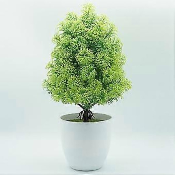 Keinotekoinen ruukkukasvi sisustus Simulaatio Bonsai Kukkaruukku kotiin ja toimistoon (vaalean ruusunpunainen)