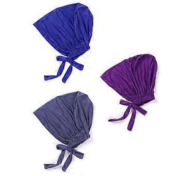 Naisten Hijab-myssyt Alusmyssy Turbaanimyssyt Solmittu Huppu Elastinen Unihiukset Pääpanta Pehmeä Beanie Unihatut (Sarja 1)