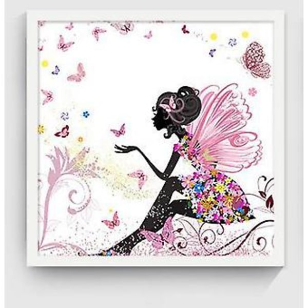 Wekity Blomsterfe 1 Väggkonst Canvas Print Poster, Enkel Mode Vattenfärg Konst Ritning Dekoration för Hem Vardagsrum Sovrum Kontor och Barnrum