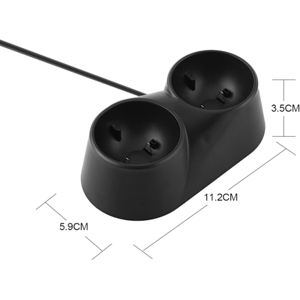 PS4-kontrollerladdare, Dual Playstation 4 snabbladdningsstation VR-dockningsstativ Mini-fjärrkontroll
