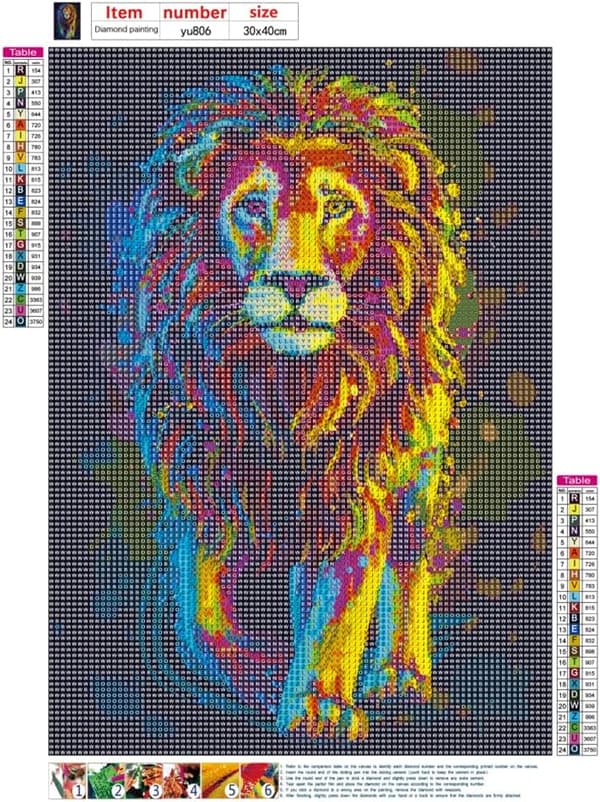 5D diamantmaleri til stuedekoration (30*40cm) 7