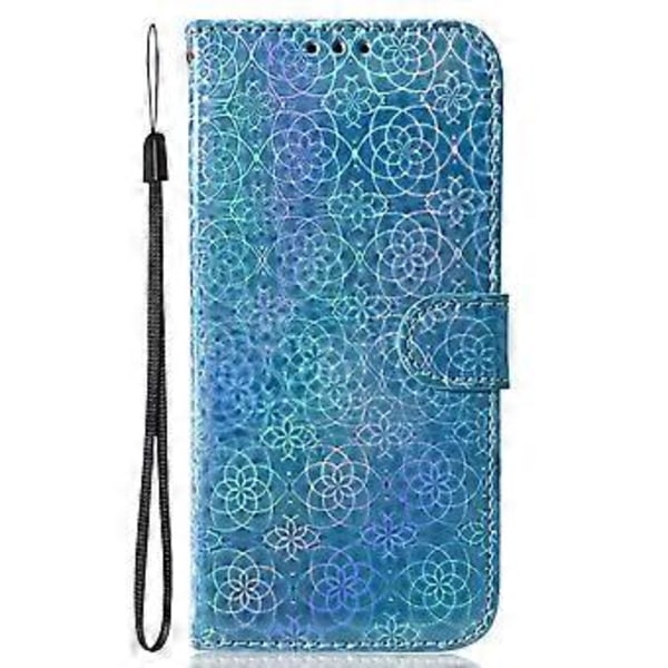 Plånboksfodral i PU-läder för Honor 90, bländande blommönster, stativ för mobiltelefon (Stil E)