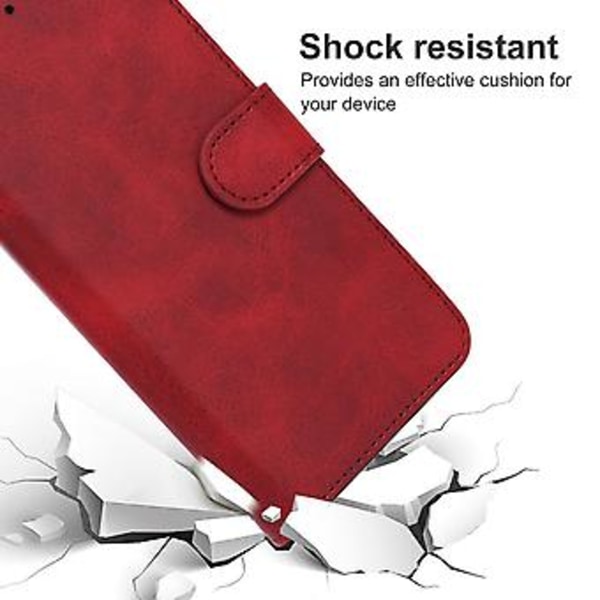 Lærveske for Ulefone Note 12 (Rød)