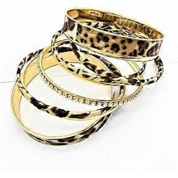 Leopard Armbånd for Kvinner - Flere Lag Casual Armbånd for Jenter Kvinner