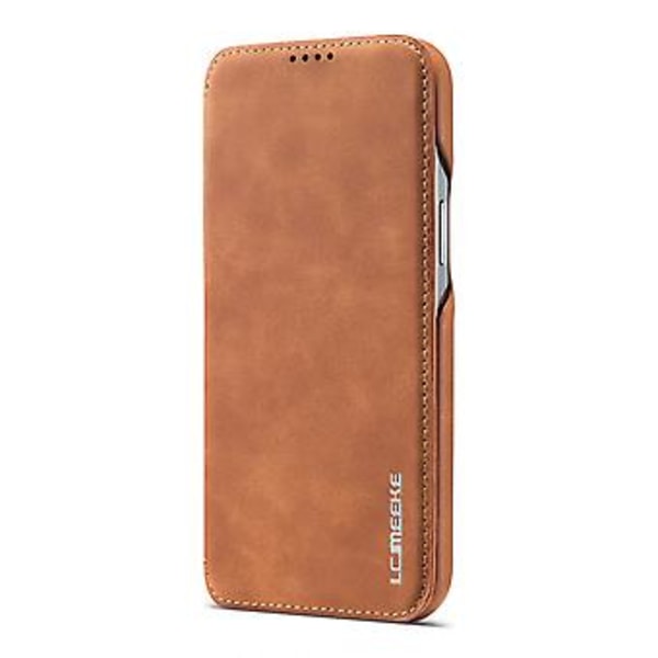 LC Ancient Series Läderfodral för iPhone 15 Plus (Brun)