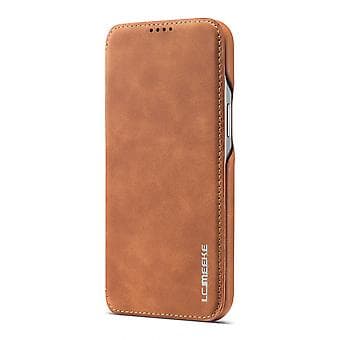 LC Ancient Series Lærtelefonveske For iPhone 15 Plus (Brun)