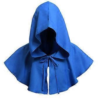 Cosplay Kostym Kappa Medeltida Huvkappa Häxa Munk Präst Hatt (blå)