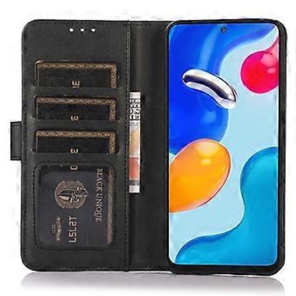 Til Samsung Galaxy S23 FE Stativ Telefonetui PU Læder Koeskindsstruktur Telefonpung Cover (Style A)