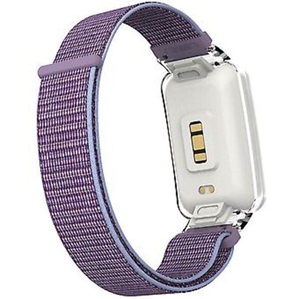 PC-fodral + Nylon Loop-rem för Xiaomi Mi Band 7 Pro (Lila)
