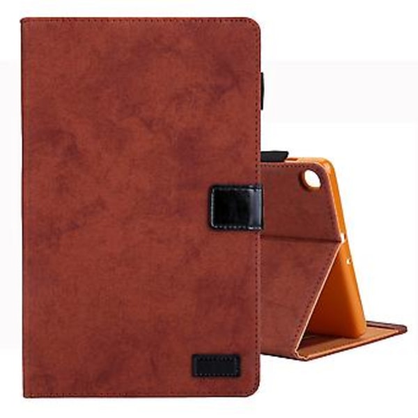 Læder Tablet Etui Til Samsung Galaxy Tab A9 (Brun)