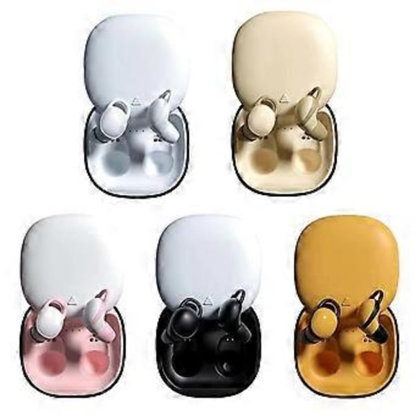 Sovhörlurar Mini Osynliga Bluetooth Hörlurar Trådlösa med Mikrofon In-Ear (Orange)