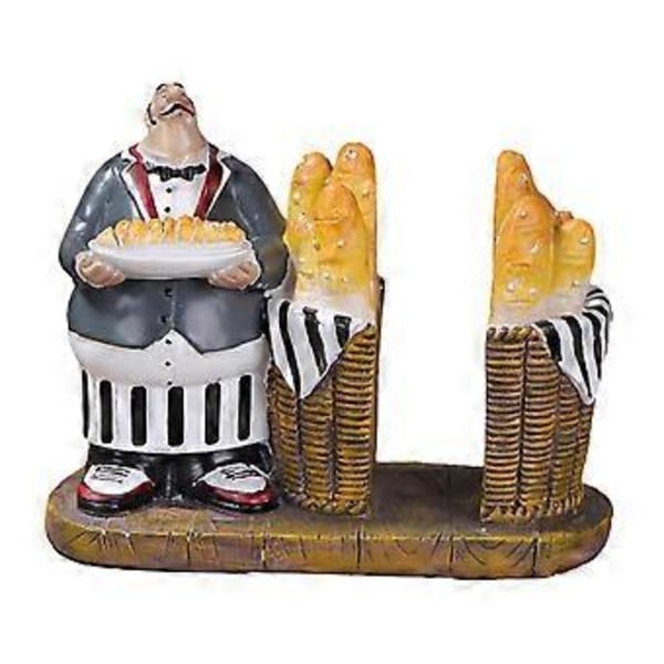Kockskulptur, Matlagningskock Ornament, Dekorativ Livfull Samlarobjekt, Kockstaty, Kockfigur för Hem Restaurang Butik (Stil E)