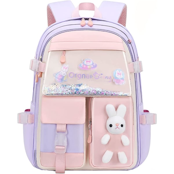 Bunny ryggsäck, kanin skolryggsäck, kanin ryggsäck för flickor,