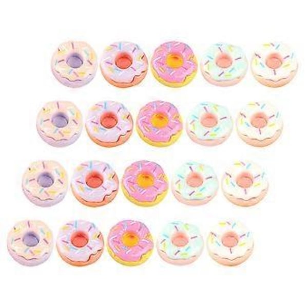 20 stk. Miniature Donut til Dukkehus Simulation Dessert Model Mini Dessert