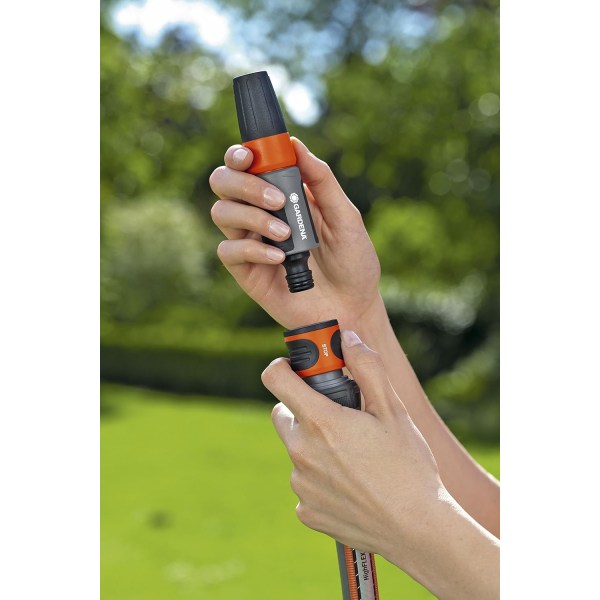 19 mm (3/4 tommer) hagekobling: push-in-kobling med, f