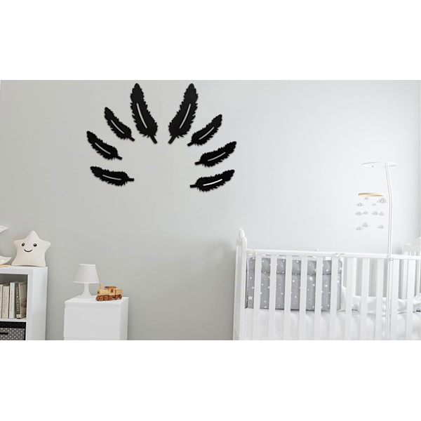 14 stk. Fjer Bilstickere (laser), Fjerformede Dekaler, Fjer Dekorative Sticker, Vinyl Autom