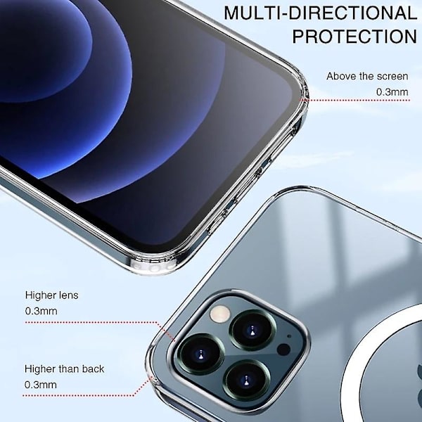 Magnetisk trådløs ladeetui til iPhone 12 11 13 Pro Max Mini