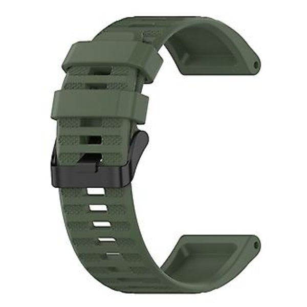 Silikonarmband för Garmin Fenix 6X Pro (Armégrön)