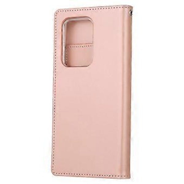 Läderfodral för Galaxy S20 Ultra (Rosa guld)