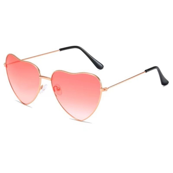 Gradient Pulver 3 Par Hjertebriller, Rosa Hjerte Solbriller, Hip
