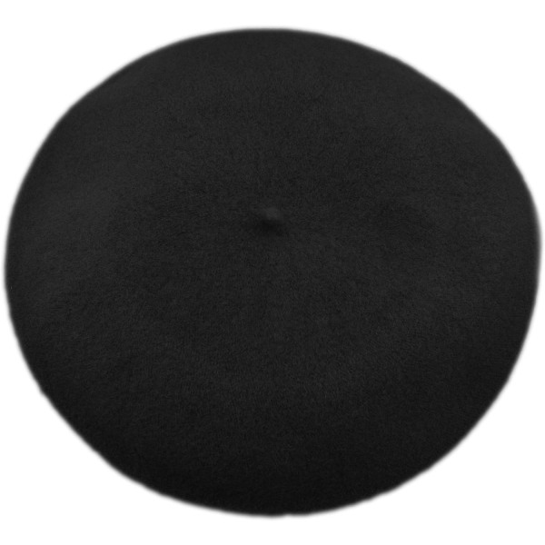 Kvinners baskerlue - Ull - Margie Beret/Svart