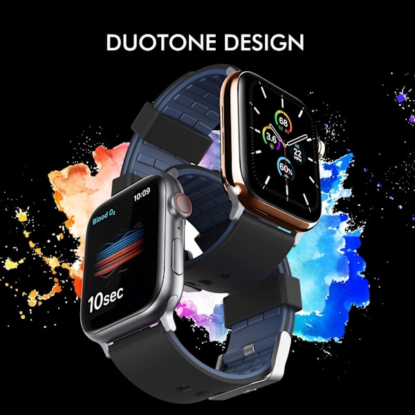 Noir Duotone Armbånd for Apple Watch 45mm 44mm 42mm, Armbånd