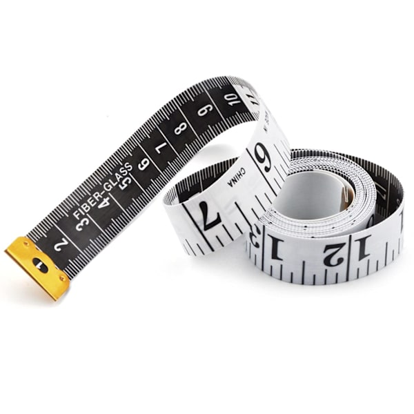 2 stk dobbeltsidige skreddersømmeter, 1,5 m 60 tommer