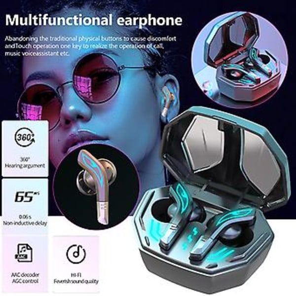 Trådløst Bluetooth Headset Sports Vandtætte Ørepropper Headsets Med Mikrofon (M28-Sort)