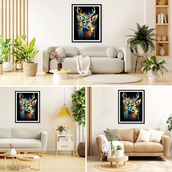 30*40cm Elg Diamantmalerisett, Elg 5D Diamantmalerisett