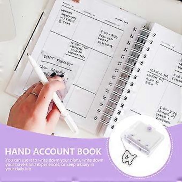 1 Set Mini Lösblad Anteckningsbok Dekorativ DIY Scrapbook Härlig Lösblad Papper Anteckningsblock