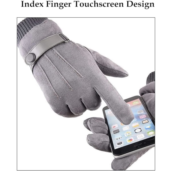 Vinter Varme Touchscreen Hansker for Menn Kvinner Termisk Semsket Fleece